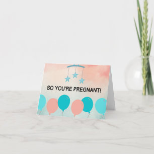 Baby Shower Card, Congratulation, Pregnancy Card