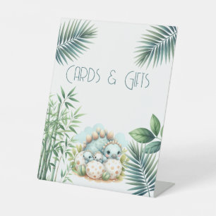 Baby Shower Cards and Gift Sign Dinosaur Dino Mite