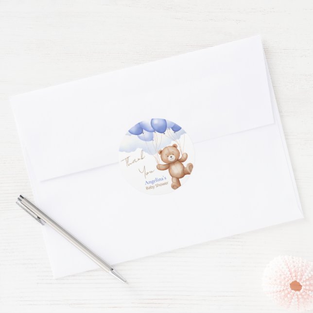 Baby Shower Classic Round Sticker (Envelope)