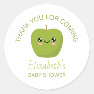 Baby Shower Classic Round Sticker