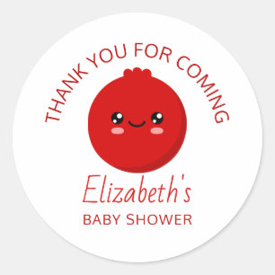 Baby Shower Classic Round Sticker