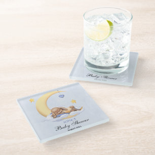 Baby shower coaster featuring an adorable bunny 