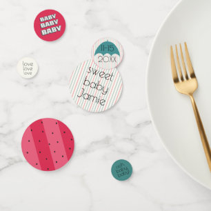 Baby Shower Confetti Watermelon Picnic