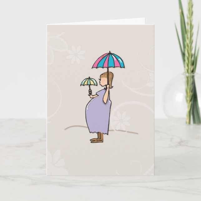 Baby Shower Congratulations Pregnant Mum Card (Front)