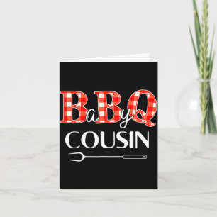 Baby Shower Cousin Bbq Party Cute Matching Family Card