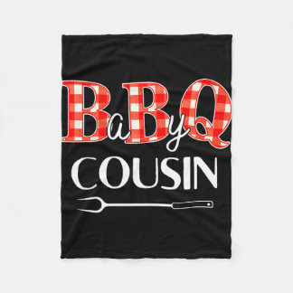 Baby shower cousin bbq party cute matching family fleece blanket
