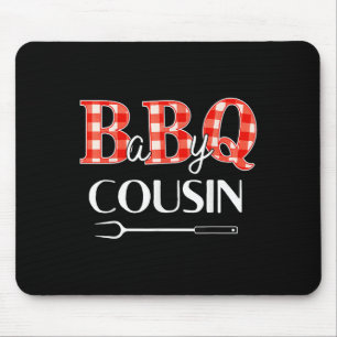 Baby Shower Cousin Bbq Party Cute Matching Family Mouse Pad