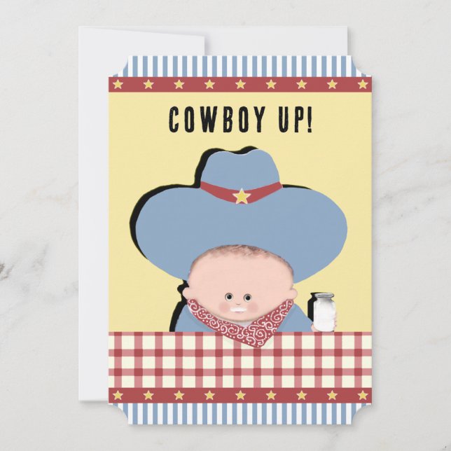 Baby Shower Cowboy Invitation (Front)