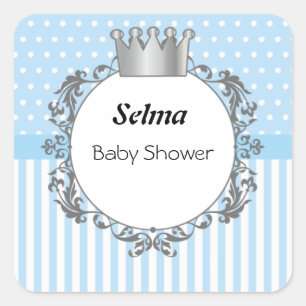 Baby Shower Crown Sticker