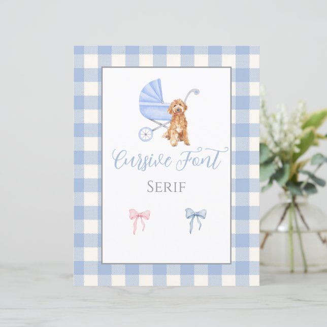 Baby Shower Customisable Game Template (Standing Front)