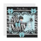 Baby Shower Cute Baby Boy Blue Zebra Lace