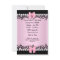 Baby Shower Cute Baby Girl Pink Zebra Lace