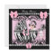 Baby Shower Cute Baby Girl Pink Zebra Lace