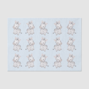 Baby shower cute zebra pattern tissue paper