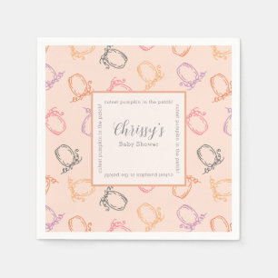 Baby Shower Cutest Pumpkin Napkin