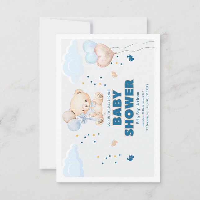 BABY SHOWER DAY  THANK YOU CARD (Front)