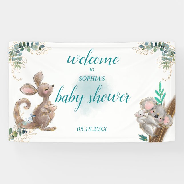Baby Shower Decorative Lona Banner (Horizontal)