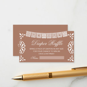 Baby Shower Diaper Raffel Enclosure Card