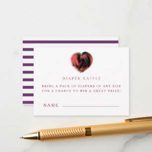 Baby Shower Diaper Raffle Ticket Cards