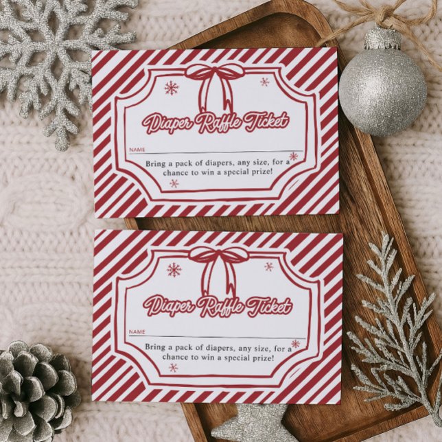 Baby Shower Diaper Raffle Ticket Enclosure Card (Creator Uploaded)