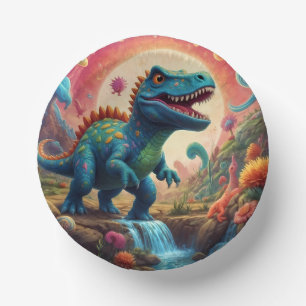 Baby shower Dino-Mite Paper Plate