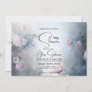 Baby Shower- Dreamy Ethereal Floral Invitation