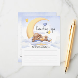Baby shower Enclosure Cards Parenting Tips.