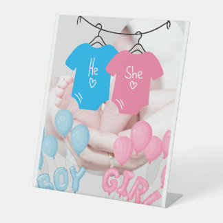 Baby Shower Event Banner Pedestal Sign