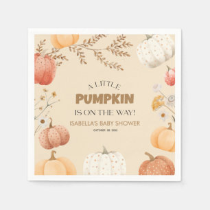 Baby Shower Fall Pumpkin  Napkin