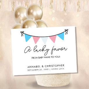 Baby Shower Favor Envelope   A Lucky Favor from 