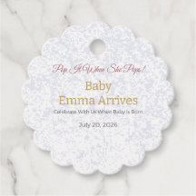 Baby Shower Favor Tag | Oh Baby Sophia