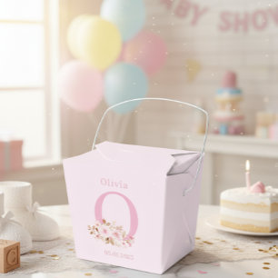 Baby shower favors for girls / elegant confetti favour box