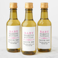 Baby Shower Favour Baby Making Potion Pink Mini