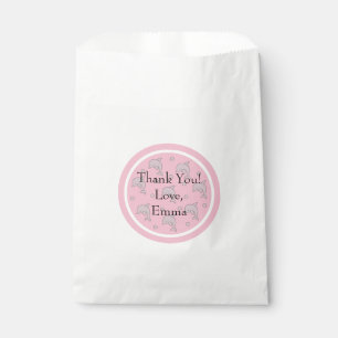 Baby Shower Favour Bag, Pink, Dolphin in a Bubble Bags