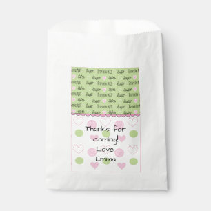 Baby Shower Favour Bag, "Sugar and Spice" Bags