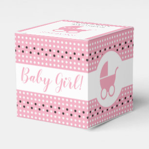 Baby Shower Favour Box with Stroller 2" x 2" - Gir