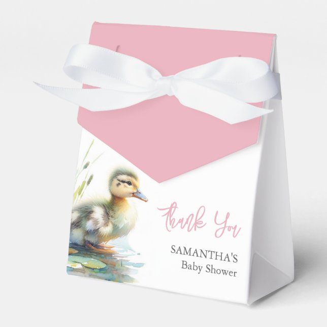 Baby Shower Favour Boxes Mallard Ducks (Front Side)