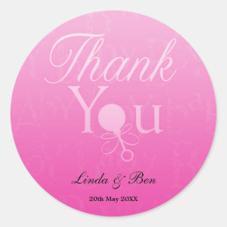 Baby Shower Favour(girl) Classic Round Sticker