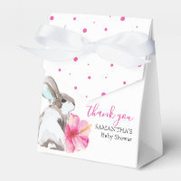 Baby Shower Favour Packaging Watercolor Bunnies