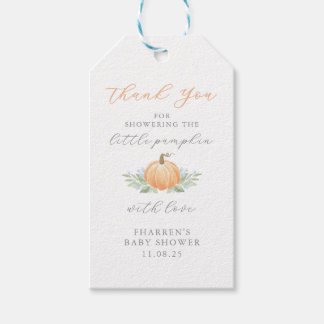 Baby Shower Favour Tag | A Little Pumpkin