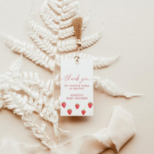 Baby Shower Favour Tag, Strawberry Baby Shower Gift Tags