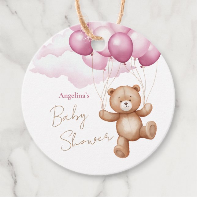 Baby Shower Favour Tags  (Front)