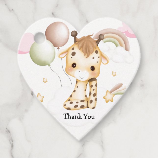 BABY SHOWER  FAVOUR TAGS (Front)