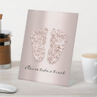 Baby Shower Feet Boy Girl Names Rose Pink Large