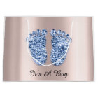 Baby Shower Feet It’s A Boy Blue Navy Rose
