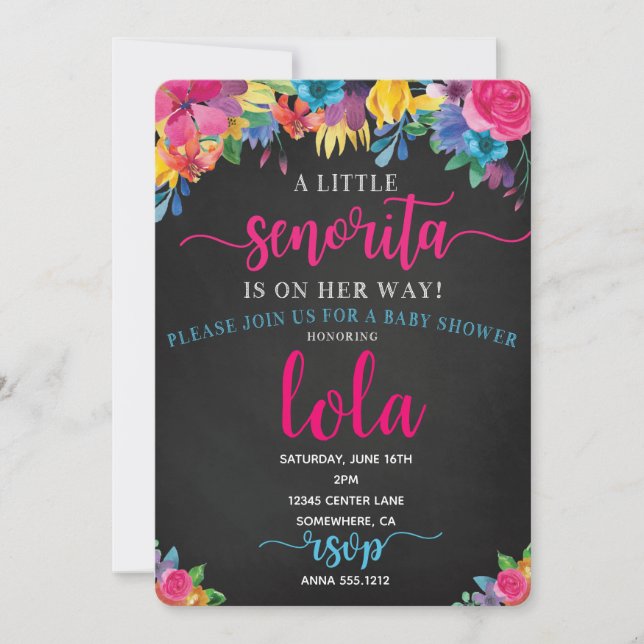 BABY SHOWER FIESTA INVITE (Front)
