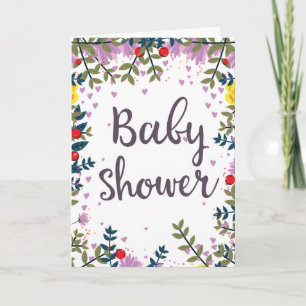 Baby Shower Floral Invite