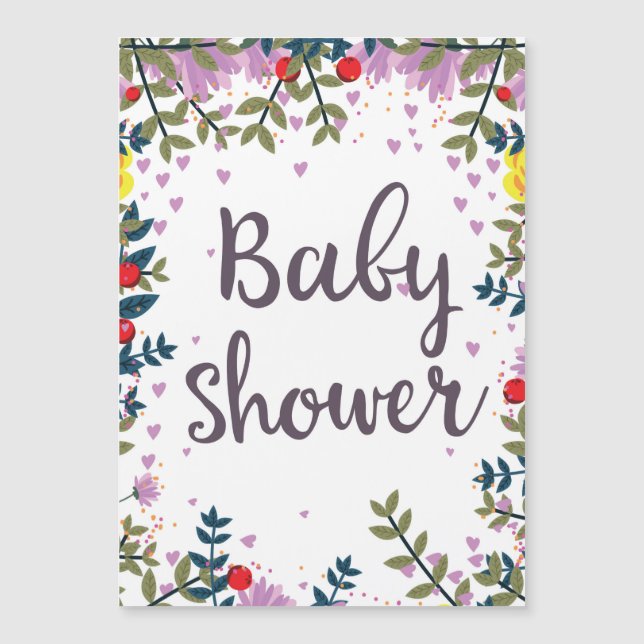Baby Shower Floral Invite (Front)