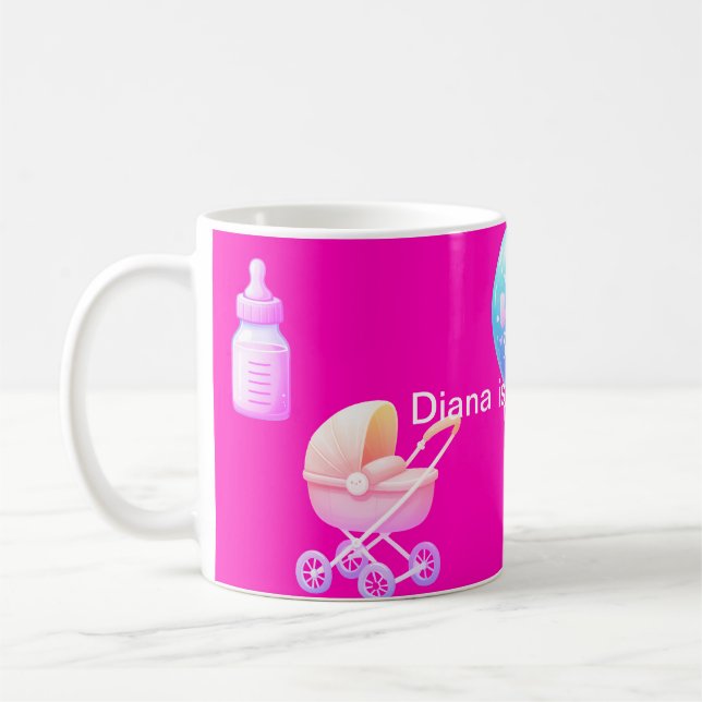 Baby Shower for a girl Coffee Mug (Left)