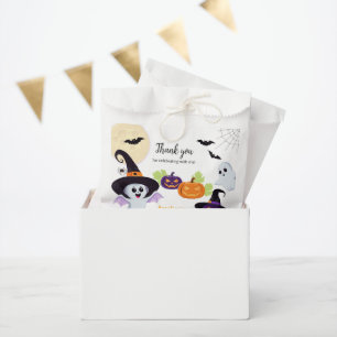 Baby shower for Little Boo Halloween Favour Bags. Bags